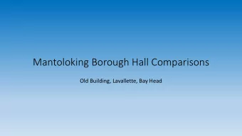 Mantoloking Borough Hall Comparisons  Old Building, Lavallette, Bay Head  Interviews
