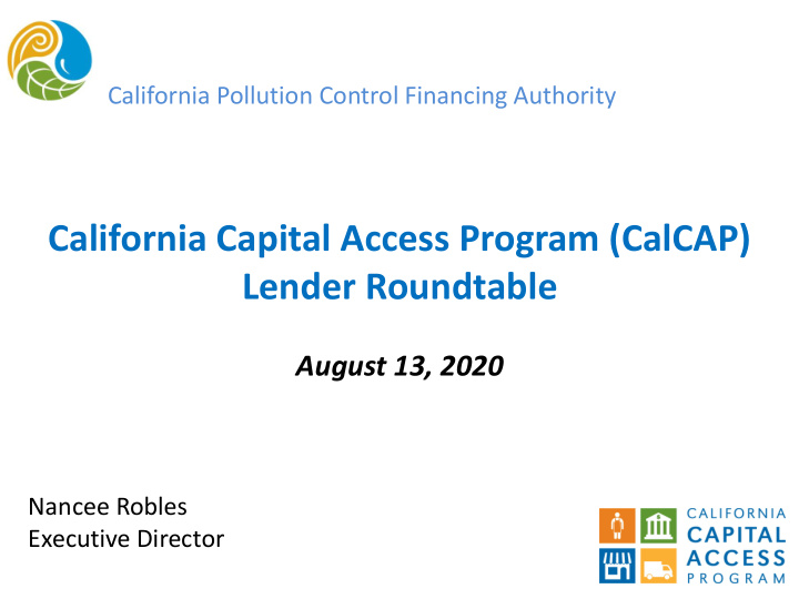 california capital access program calcap lender roundtable