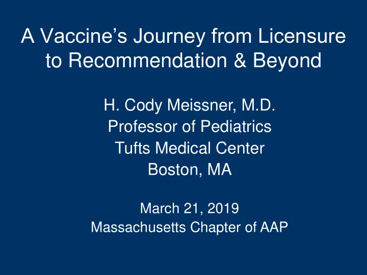 to recommendation amp beyond