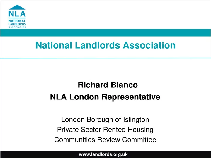 national landlords association