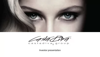 Investor presentation  COMPANY  BUSINESS MODEL  3  2016 TURNOVER  TV SPOTS  EVENTS  DIGITAL VIDEO