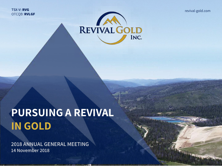 pursuing a revival in gold