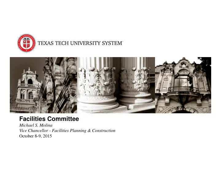 facilities committee