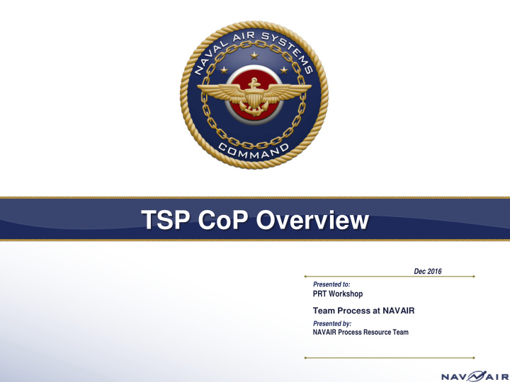 tsp cop overview
