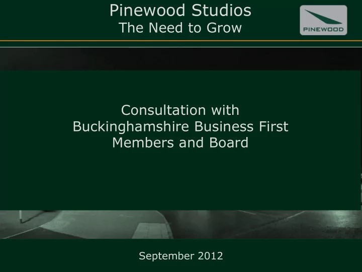 pinewood studios