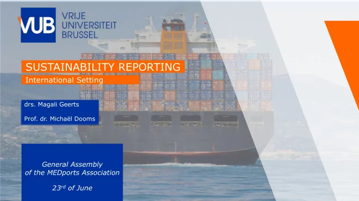 sustainability reporting