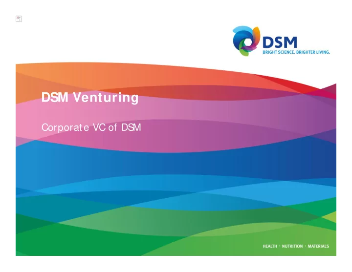 dsm venturing