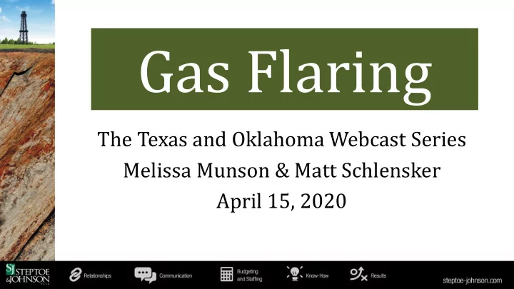 the texas and oklahoma webcast series melissa munson amp