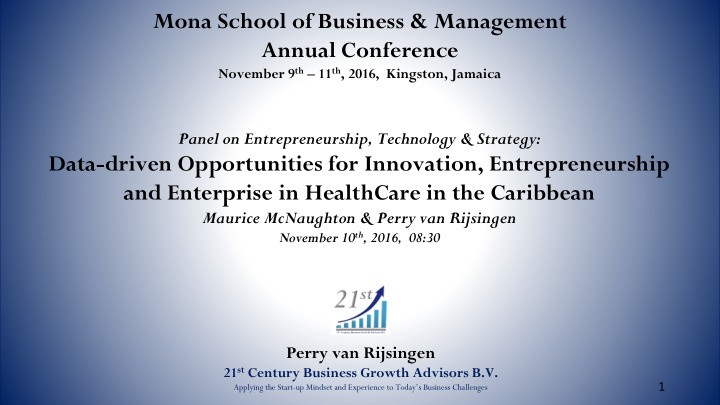 mona school of business management annual conference