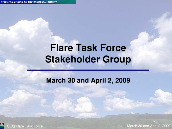 flare task force stakeholder group