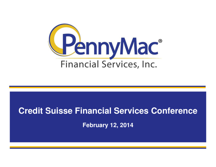 credit suisse financial services conference