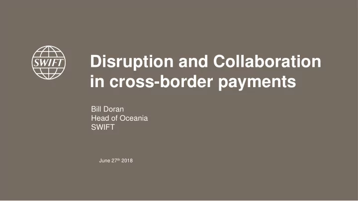 disruption and collaboration