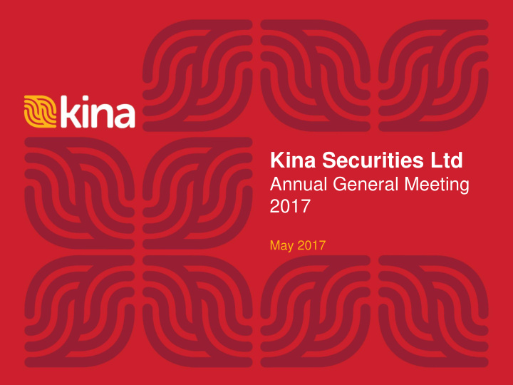kina securities ltd