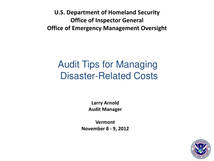 audit tips for managing