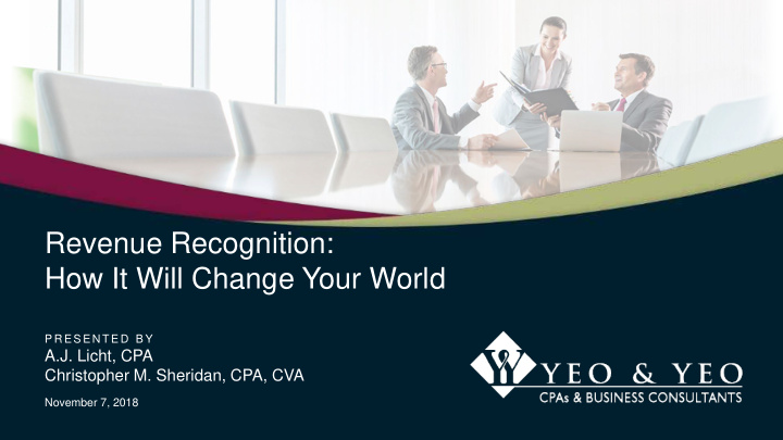 revenue recognition how it will change your world