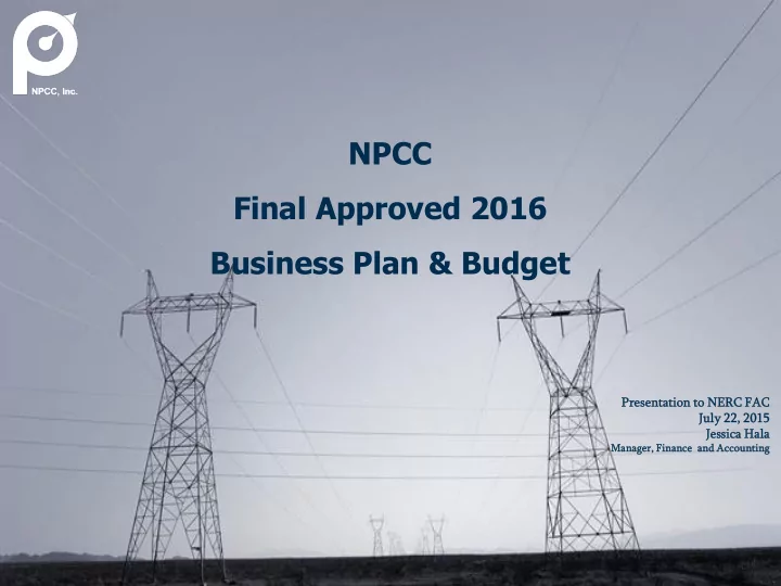 cost allocation npcc