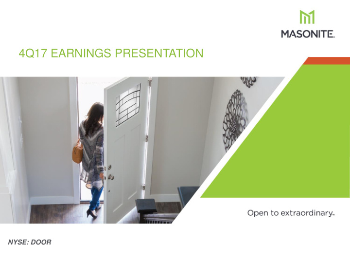 4q17 earnings presentation