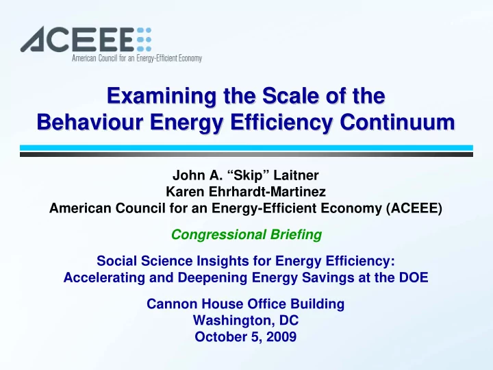 examining the scale of the examining the scale of the