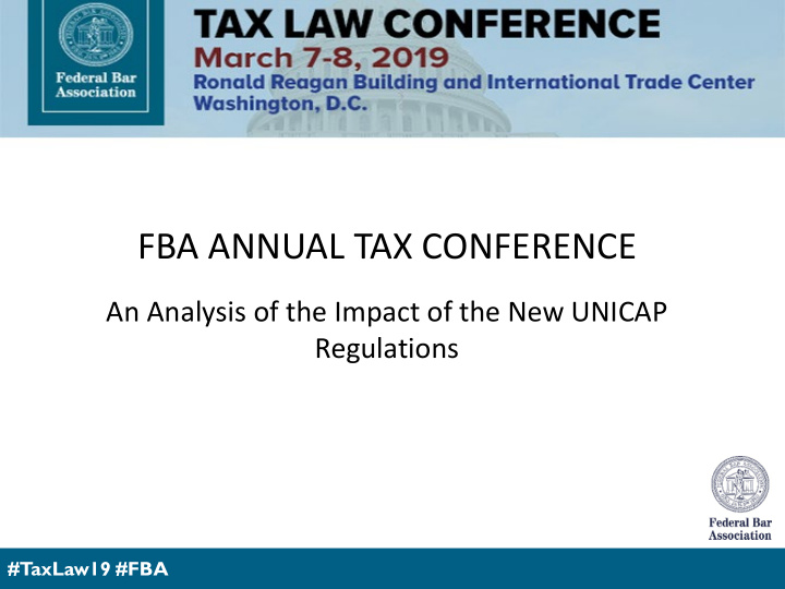 fba annual tax conference