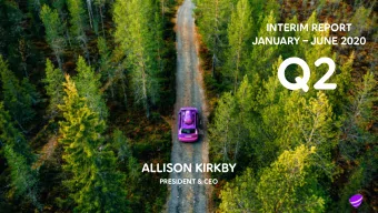 Q2  AlliSON KIRKBY  PRESIDENT &amp; CEO  1  FIRST IMPRESSIONS    Important role in society