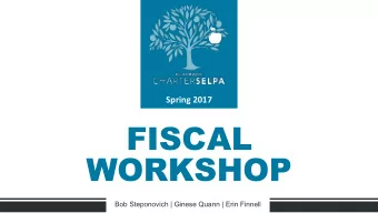 FISCAL  WORKSHOP  Bob Steponovich | Ginese Quann | Erin Finnell  11 ELEMENTS OF THE ALLOCATION PLAN