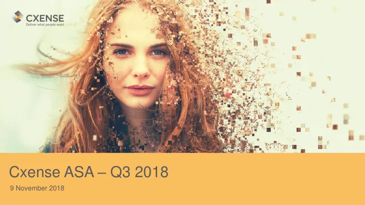 cxense asa q3 2018