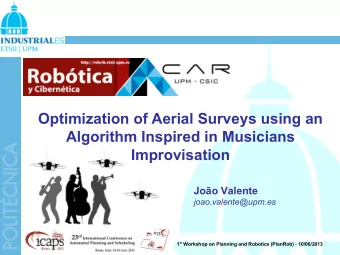 Optimization of Aerial Surveys using an  Algorithm Inspired in Musicians  Improvisation  Joo