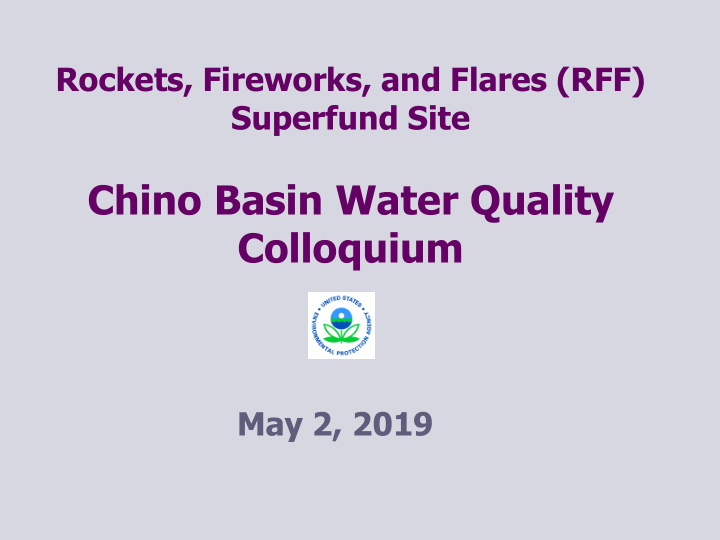 chino basin water quality colloquium