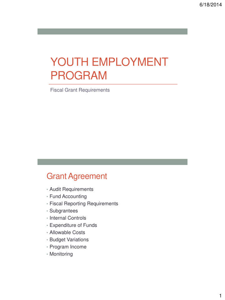 youth employment program