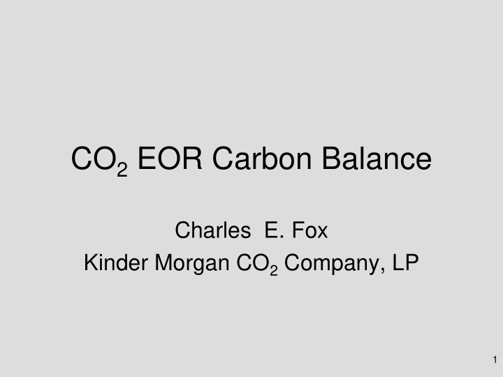 co 2 eor carbon balance