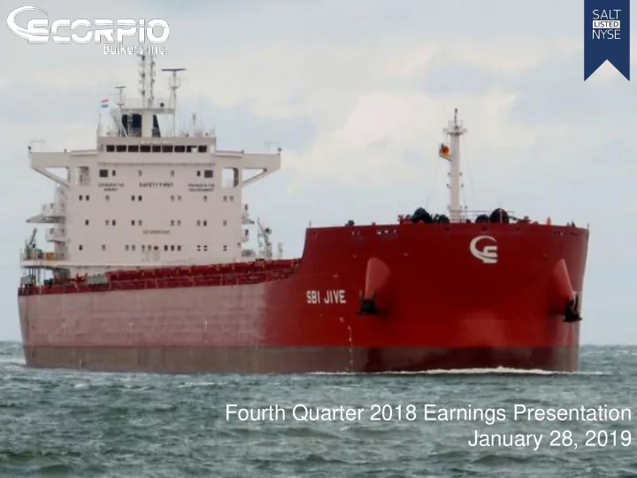 january 28 2019 safe harbor statement