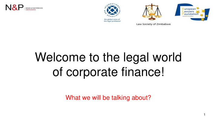 of corporate finance
