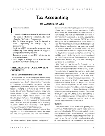 I  to keep inventories and accrue purchases and sales  did not apply, and the taxpayer could