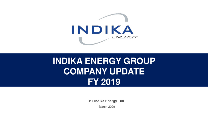 indika energy group company update fy 2019