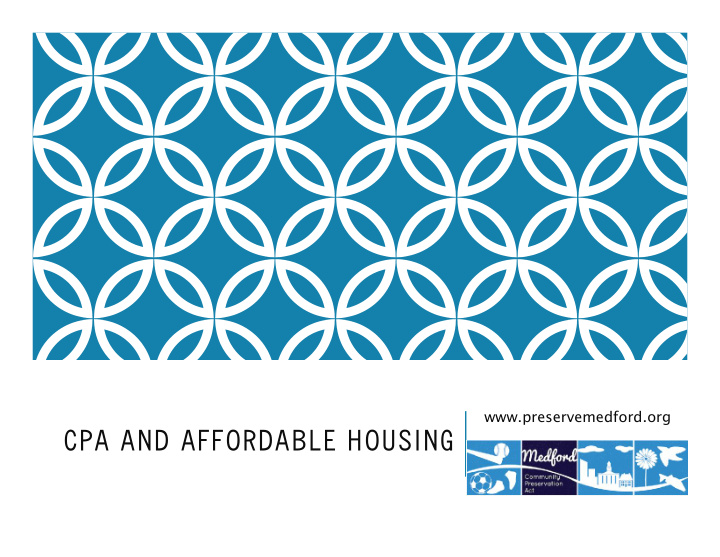 cpa and affordable housing implementing cpa next steps