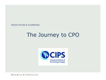 The Journey to CPO Switzerland  the best location for your career  development?  2  2