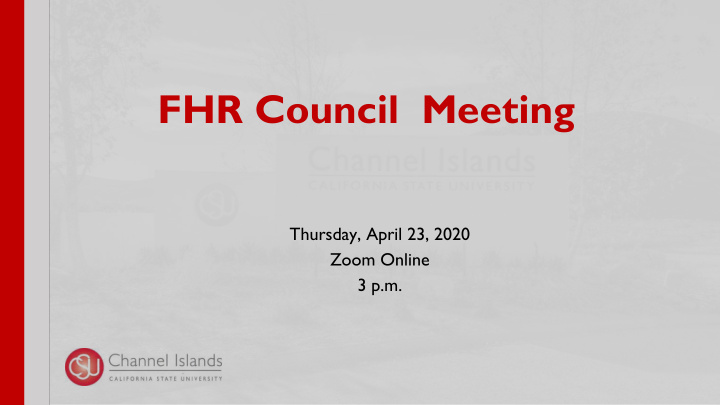 fhr council meeting