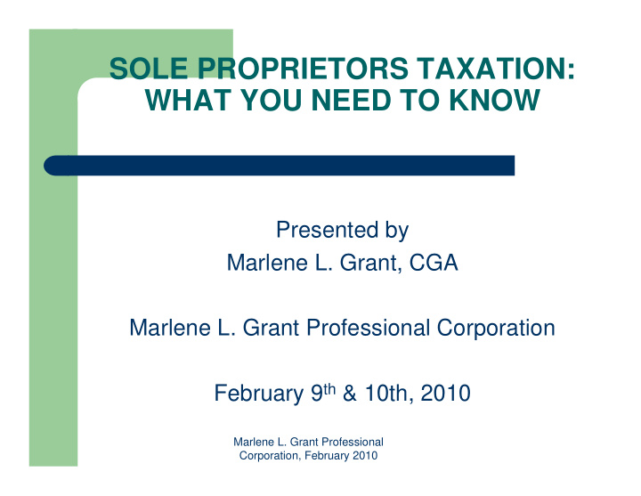 sole proprietors taxation what you need to know