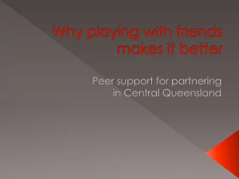 Background  Community of Practice Info  Rules of the game  Experiences and