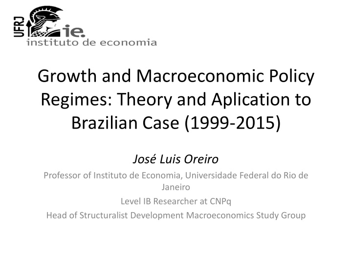 growth and macroeconomic policy