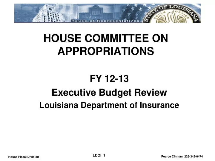 appropriations