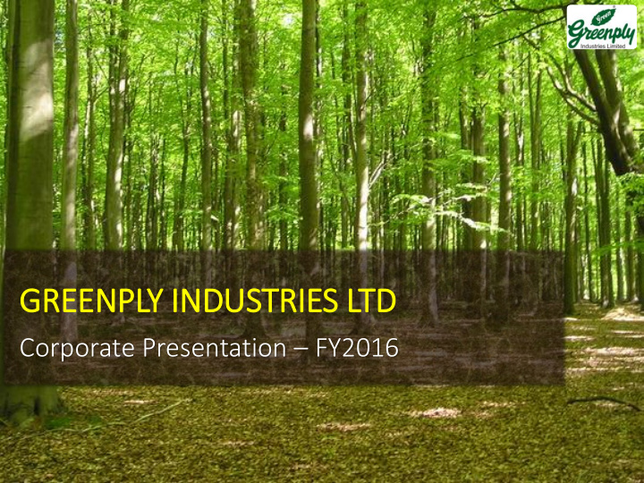 greenply in industries ltd