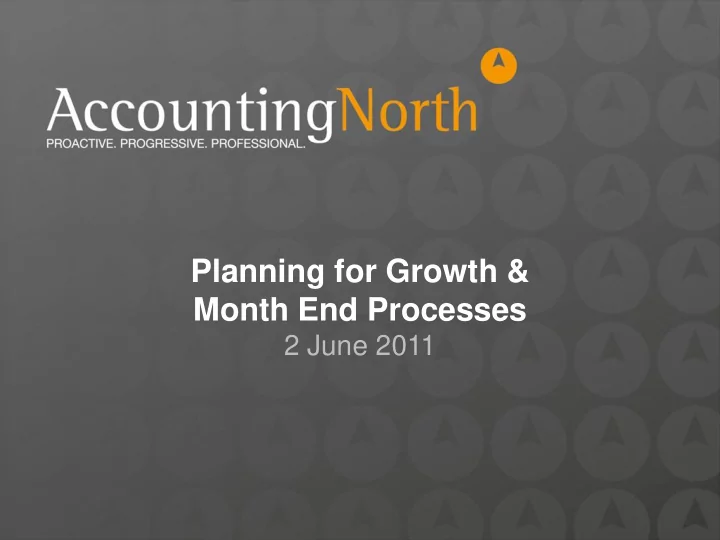 planning for growth