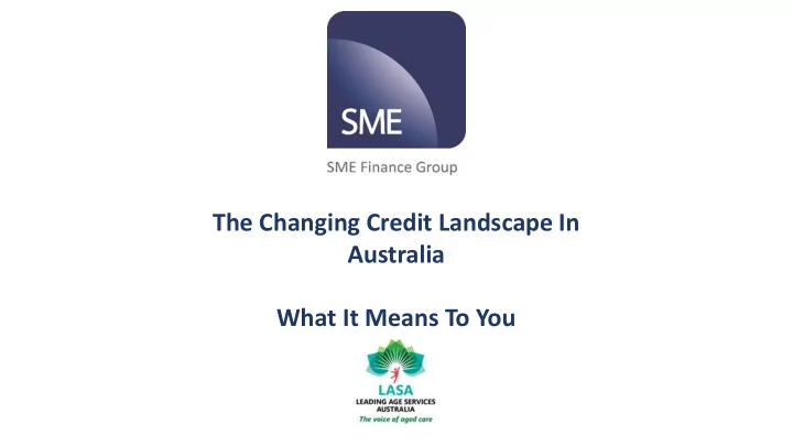 the changing credit landscape in australia what it means