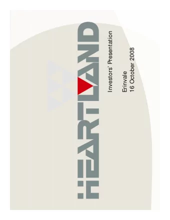 Investors Presentation  16 October 2008  Erinvale  AECI  UPDATE  AECI  UPDATE  Trading