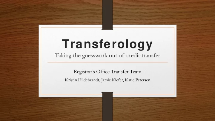 transferology