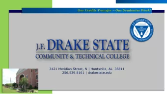 Our Credits Transfer  Our Graduates Work!  3421 Meridian Street, N | Huntsville, AL  35811