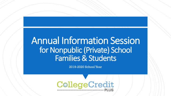 annual information session