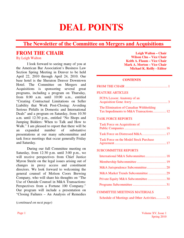 deal points