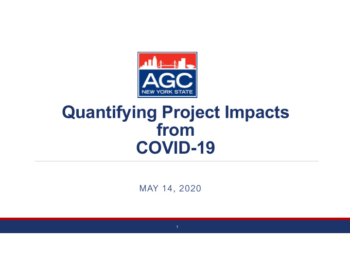 quantifying project impacts from covid 19